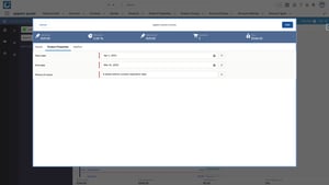 Benutzeroberfläche zur Konfiguration eines Produkts innerhalb eines Angebotsprozesses. Im Abschnitt „Product Properties“ werden Werte wie „Age: > 65“ und „Year: < 1980“ angegeben. Oben werden Angebotskennzahlen wie Gesamtpreis, Marge und Rabatt angezeigt. Ein Button zum Hinzufügen ist sichtbar.Benutzeroberfläche zur Konfiguration eines Produkts innerhalb eines Angebotsprozesses. Im Abschnitt „Product Properties“ werden Werte wie „Age: > 65“ und „Year: < 1980“ angegeben. Oben werden Angebotskennzahlen wie Gesamtpreis, Marge und Rabatt angezeigt. Ein Button zum Hinzufügen ist sichtbar.